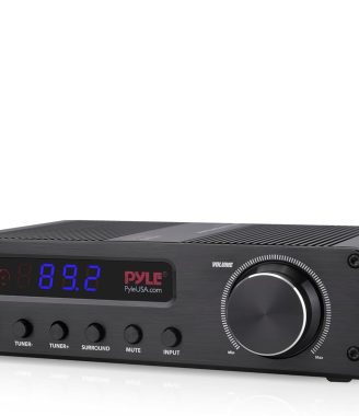 Pyle 100W 5 Channel Audio Amplifier - Wireless Bluetooth Home Theater Power Stereo Receiver with Surround Sound w/HDMI, AUX, FM Antenna, Subwoofer Speaker Input, 12V Adapter - PFA540BT.6